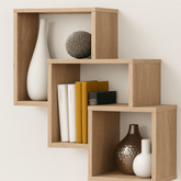 Floating Wooden Wall Shelf with Hidden Brackets – Minimalist Décor Storage, Pakistan - Mini Wood Craft