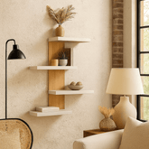 Modern Floating Wall Shelf – Minimalist Wooden Wall Rack for Home Decor & Living Room Storage - Mini Wood Craft