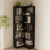 Premium Wooden Corner Bookshelf – Space - Saving Modern Display Rack | Home Décor Storage Shelf (Limited - Time Discount!) - Mini Wood Craft