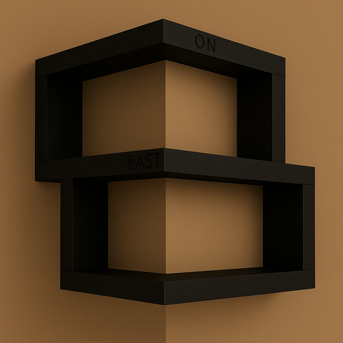 Modern Corner Wall Shelf – Premium White Wooden Floating Shelf for Home Decor | Space-Saving Design | Limited-Time Discount