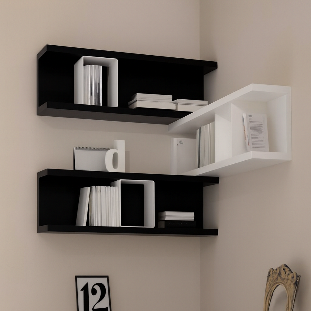 Modern Wall-Mounted Floating Shelves – Space-Saving Home Décor Storage for Living Room, Bedroom & Office