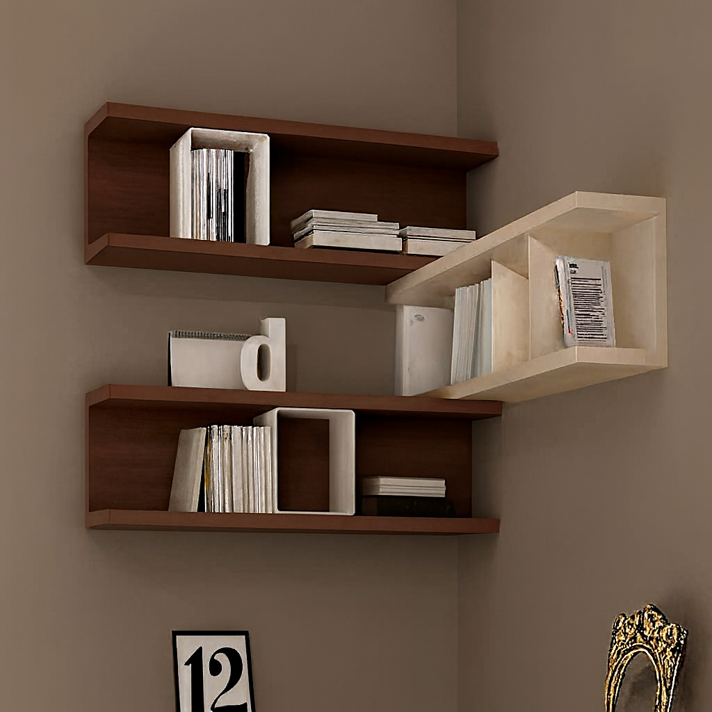 Modern Wall-Mounted Floating Shelves – Space-Saving Home Décor Storage for Living Room, Bedroom & Office