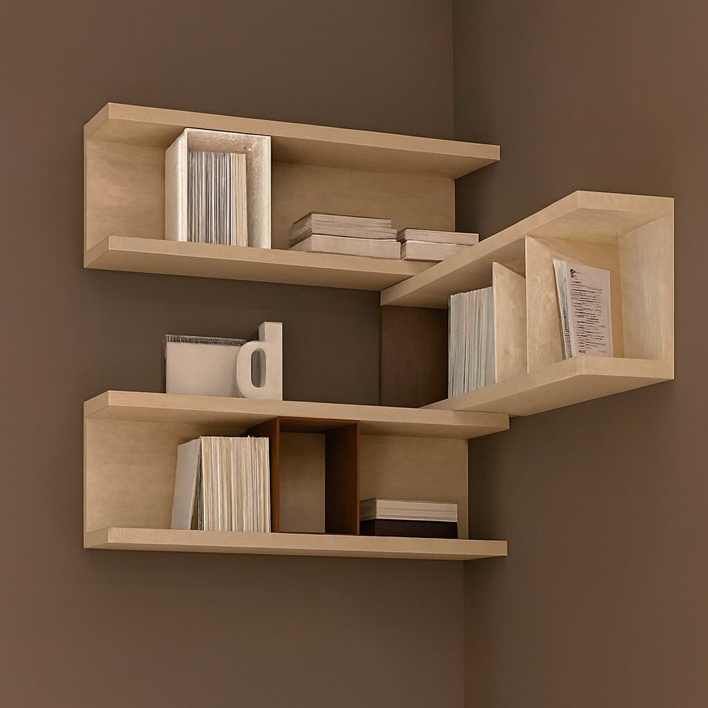 Modern Wall-Mounted Floating Shelves – Space-Saving Home Décor Storage for Living Room, Bedroom & Office