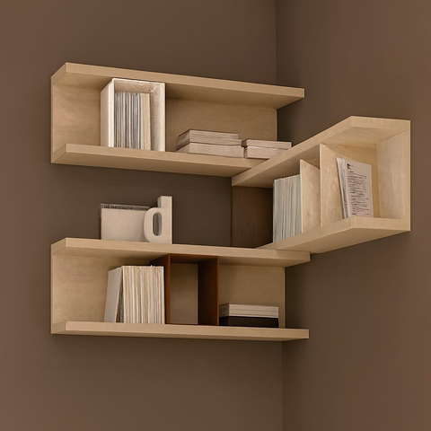Modern Wall-Mounted Floating Shelves – Space-Saving Home Décor Storage for Living Room, Bedroom & Office