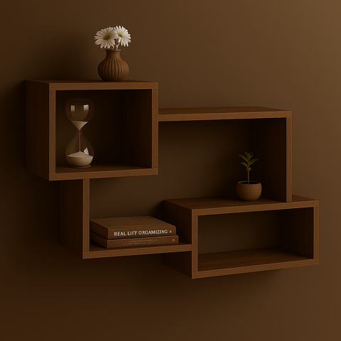 Modern Wooden Wall Shelf | Stylish Floating Shelves for Home & Office Decor | Mini Wood Craft Pakistan - Mini Wood Craft