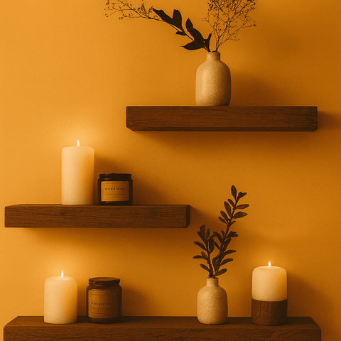 Buy Wooden Ladder Shelf Display Stand in Pakistan | MDF Lamination Wooden Shelves - Mini Wood Craft