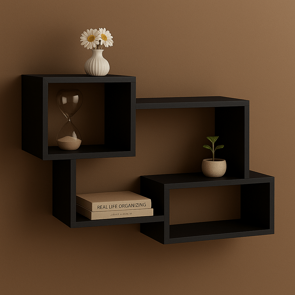 Modern Wooden Wall Shelf | Stylish Floating Shelves for Home & Office Decor | Mini Wood Craft Pakistan - Mini Wood Craft
