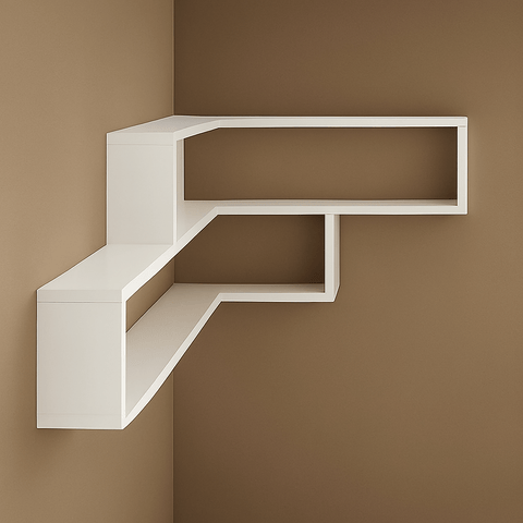 Premium Modern Corner Wall Shelf – Space - Saving Brown Wooden Floating Rack | Stylish Home Décor Storage (🔥 Limited - Time Discount – Shop Now!) - Mini Wood Craft