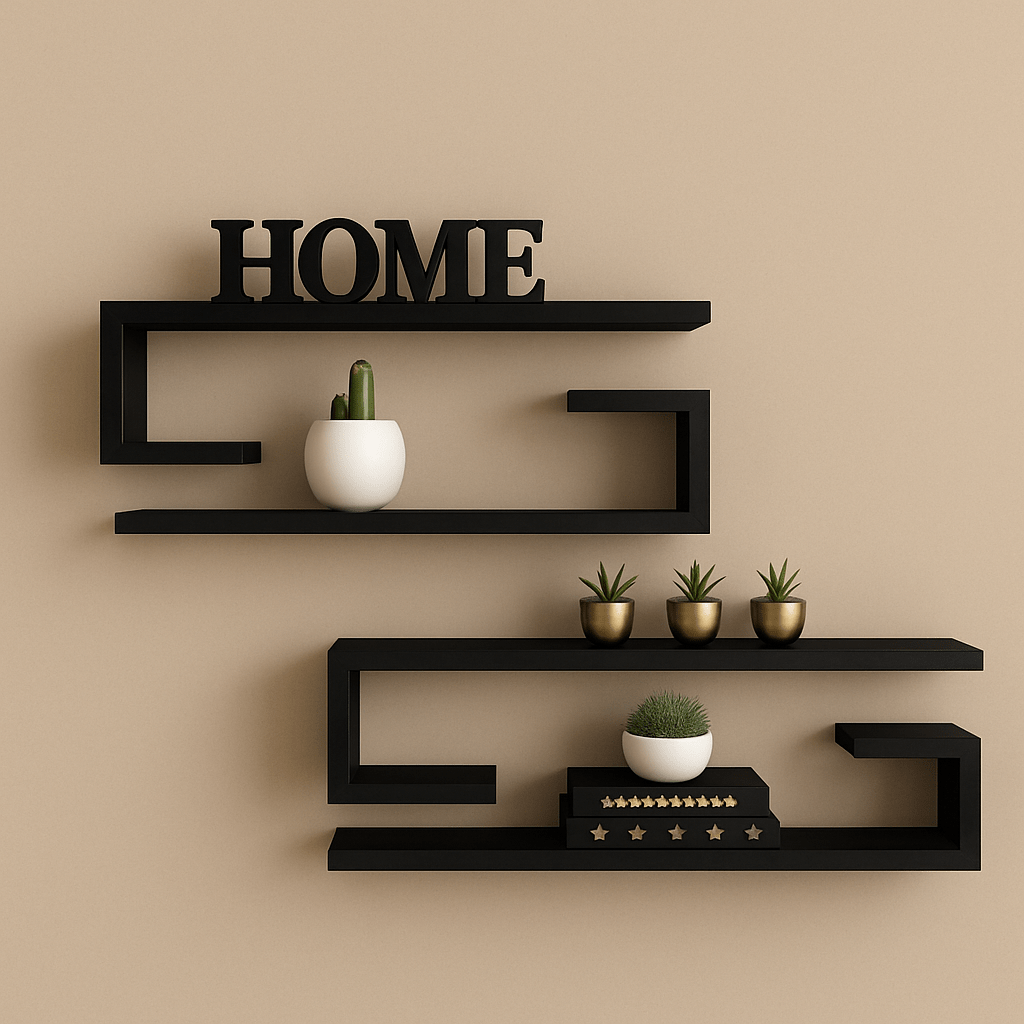 Premium Skin - Tone Floating Wall Shelves – Modern Wooden Shelves for Home Decor | Stylish Wall Storage & Display Rack - Mini Wood Craft