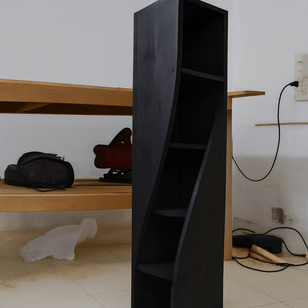 Premium Modern Wall Shelf – Space - Saving Floating Shelves for Home Decor | Bedroom, Living Room & Office Storage – Beige, Brown, Black & White - Mini Wood Craft