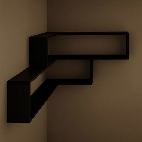 Premium Modern Corner Wall Shelf – Space - Saving Brown Wooden Floating Rack | Stylish Home Décor Storage (🔥 Limited - Time Discount – Shop Now!) - Mini Wood Craft