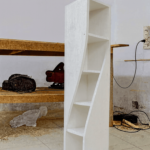 Premium Modern Wall Shelf – Space - Saving Floating Shelves for Home Decor | Bedroom, Living Room & Office Storage – Beige, Brown, Black & White - Mini Wood Craft