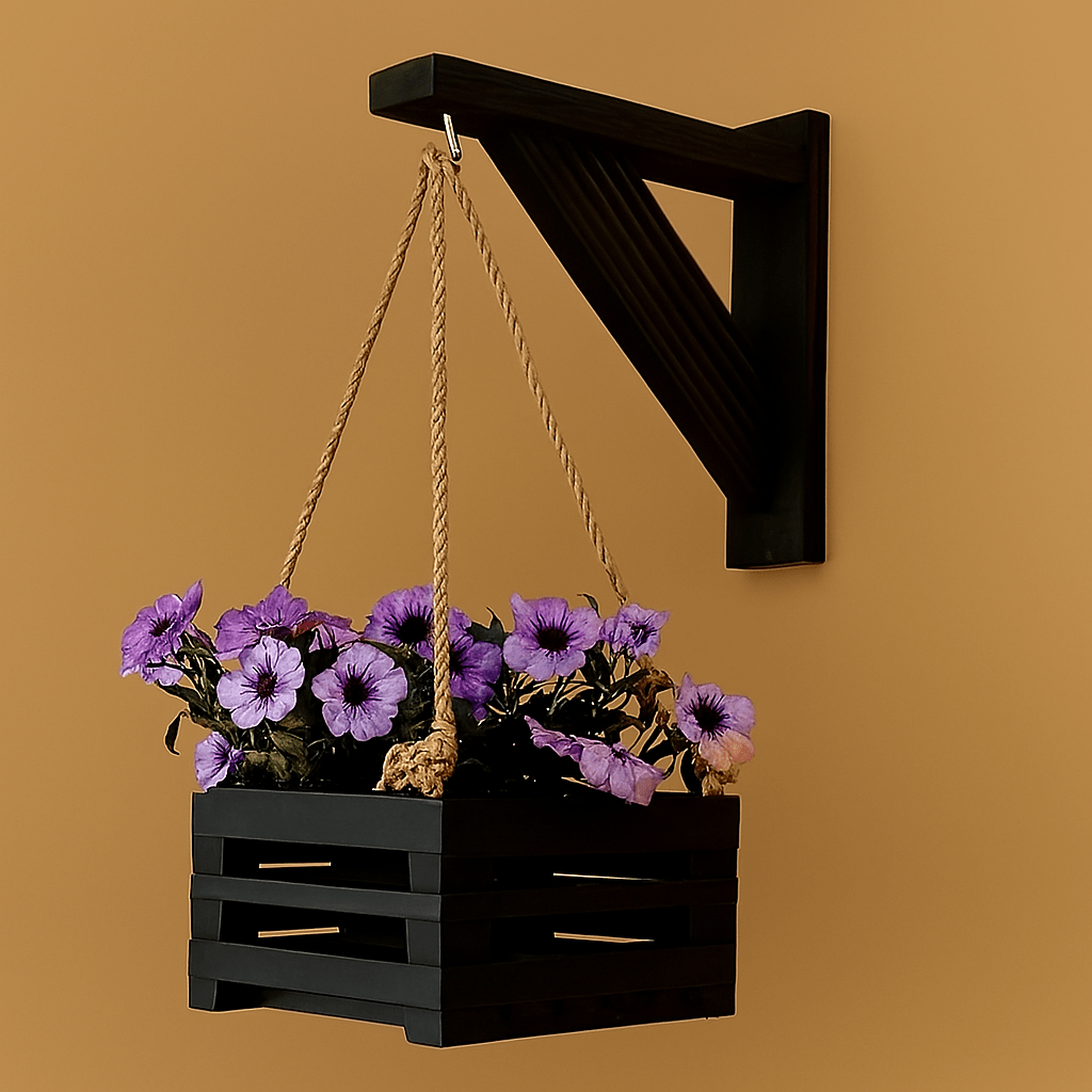 Minimalist Floating Wall Shelf – Modern Wood & Matte Floating Rack in White, Black & Brown | Home Decor Storage - Mini Wood Craft