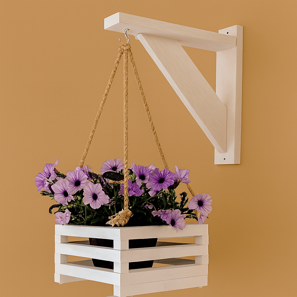 Minimalist Floating Wall Shelf – Modern Wood & Matte Floating Rack in White, Black & Brown | Home Decor Storage - Mini Wood Craft