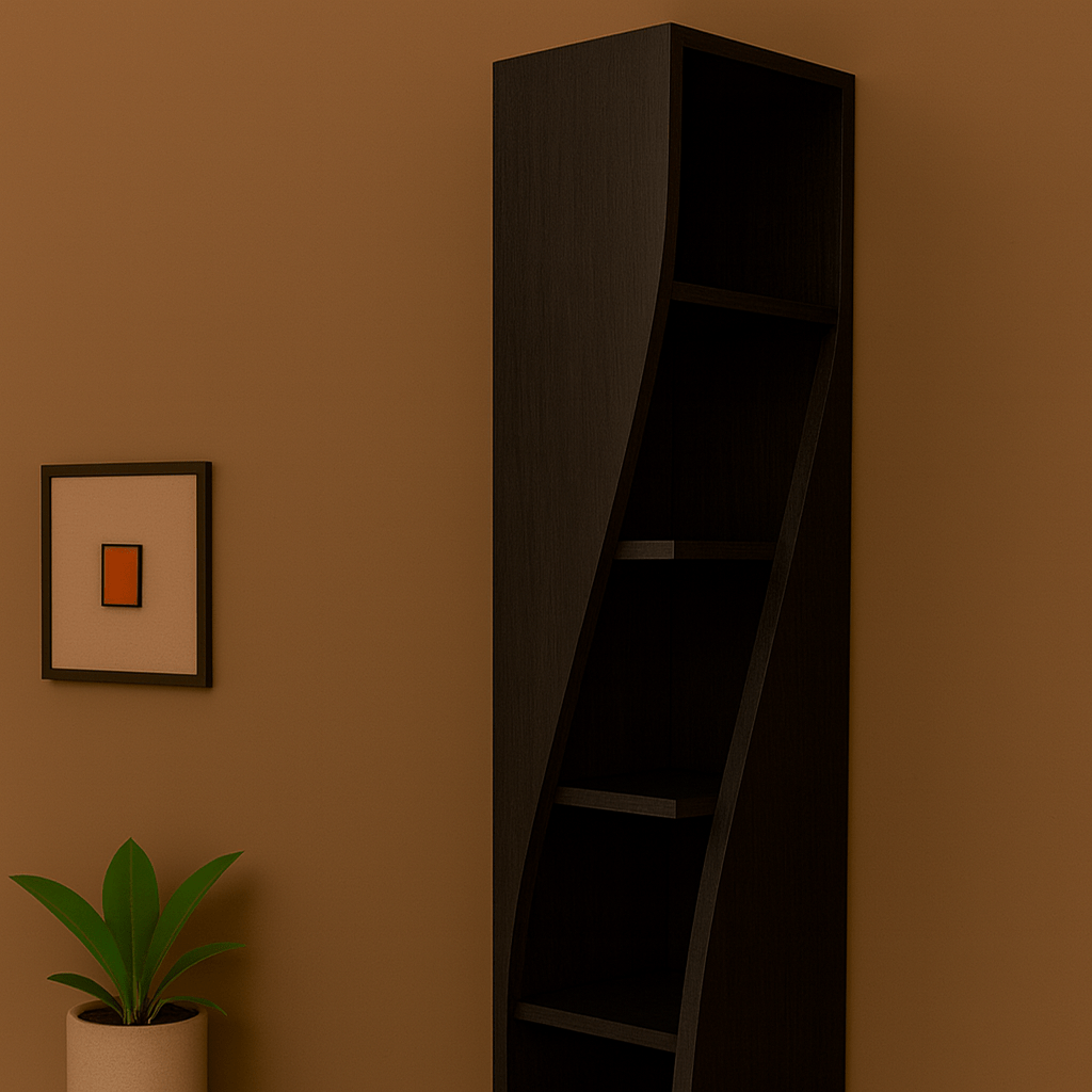 Premium Modern Wall Shelf – Space - Saving Floating Shelves for Home Decor | Bedroom, Living Room & Office Storage – Beige, Brown, Black & White - Mini Wood Craft