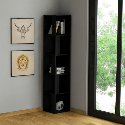 Premium Handcrafted Wooden Corner Shelf – Modern Wall Decor Rack | Space - Saving Storage Shelf for Living Room & Bedroom - Mini Wood Craft