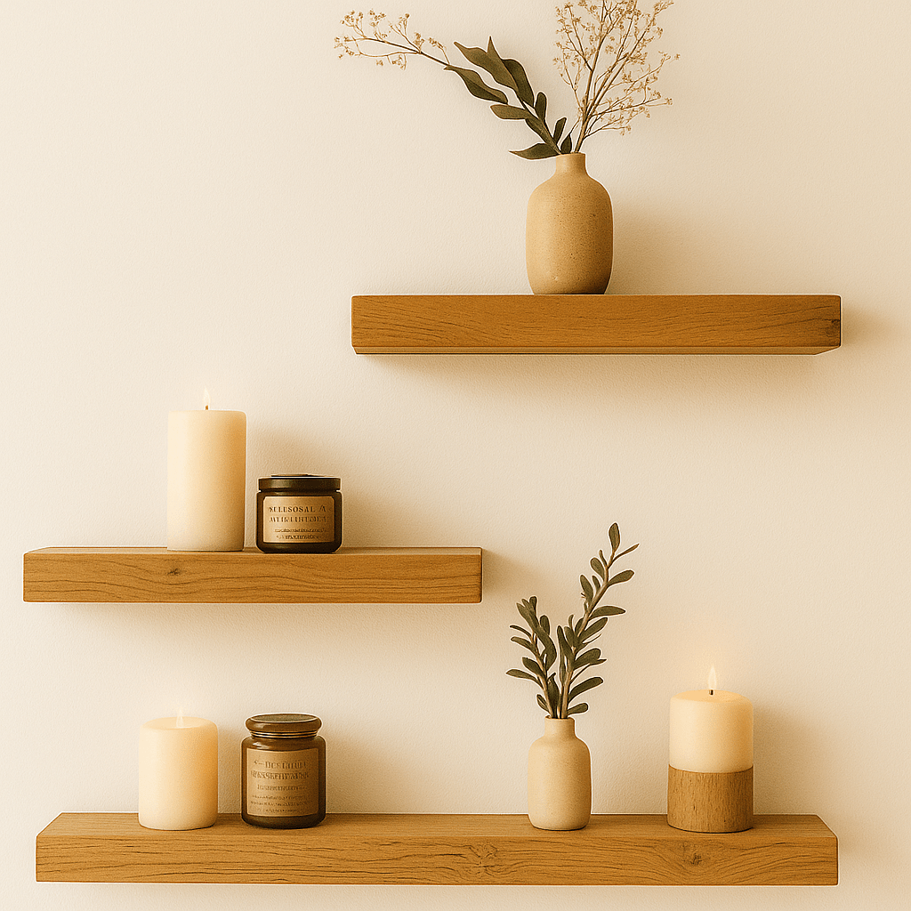 Buy Wooden Ladder Shelf Display Stand in Pakistan | MDF Lamination Wooden Shelves - Mini Wood Craft