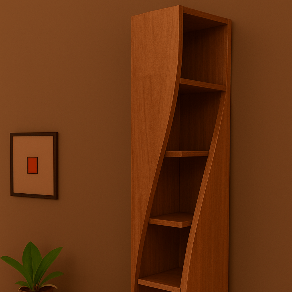 Premium Modern Wall Shelf – Space - Saving Floating Shelves for Home Decor | Bedroom, Living Room & Office Storage – Beige, Brown, Black & White - Mini Wood Craft