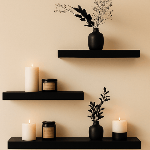 Buy Wooden Ladder Shelf Display Stand in Pakistan | MDF Lamination Wooden Shelves - Mini Wood Craft