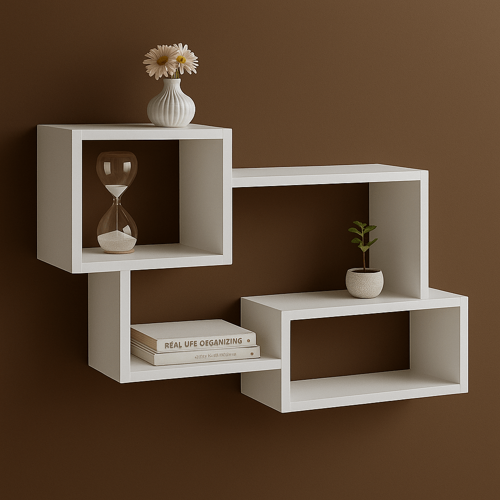 Modern Wooden Wall Shelf | Stylish Floating Shelves for Home & Office Decor | Mini Wood Craft Pakistan - Mini Wood Craft