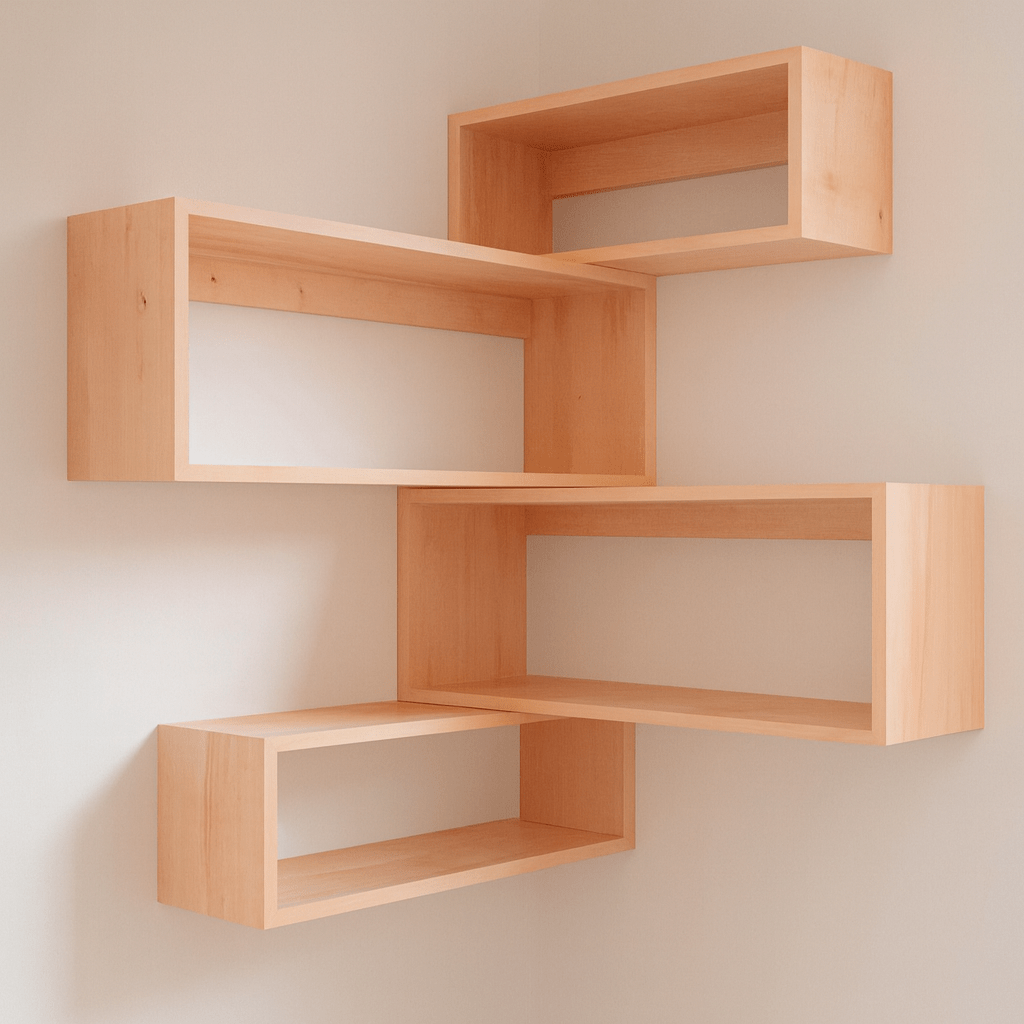 Premium Modern Floating Wall Shelf – Multi - Layer Display Rack | Space - Saving Modern Shelf for Home & Office (LIMITED - TIME DISCOUNT) - Mini Wood Craft